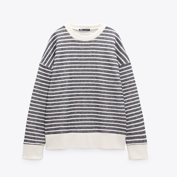 ZARA STRIPPED SWEATER - Picture 4 of 11